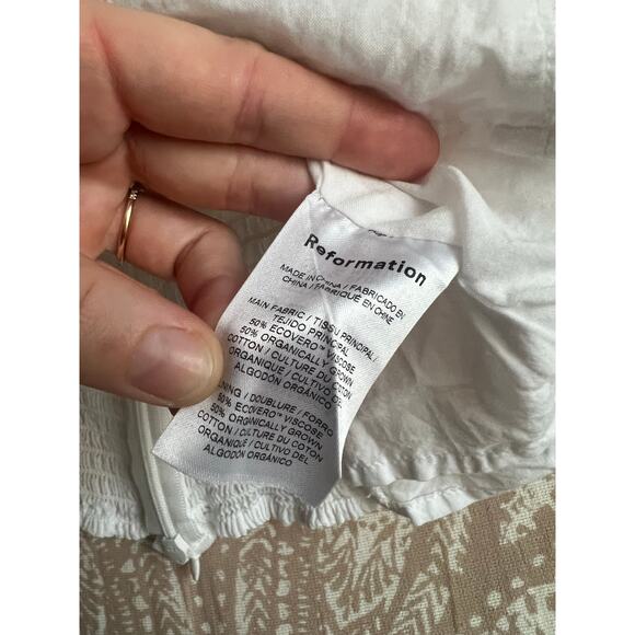 Reformation Klaire Top in White - Picture 6 of 7